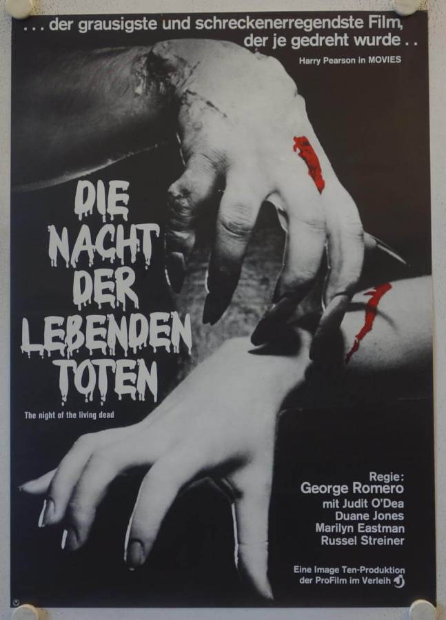 Night of the Living Dead re-release german movie poster